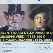 Verdi/Wagner concert
Orchestra Sinfonica Siciliana
Palermo 31.05.2013