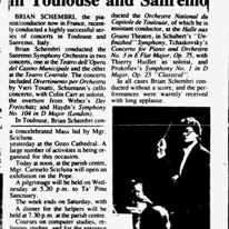 San Remo and Toulouse
Sunday Times of Malta
4.03.1990