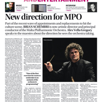 New direction at MPO
Sunday Times of Malta
9.02.2014