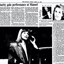 Charity Gala
Sunday Times of Malta
21.04.1991