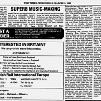 Superb music making
Times of Malta
13.03.1985