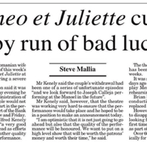 Romeo & Juliet curse
Times of Malta
15.03.2005