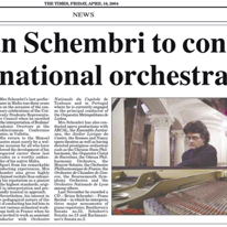 National orchestra concert
Times of Malta
16.04.2004