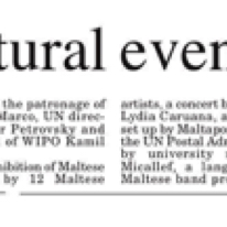 Geneva UN concert
Times of Malta
20.11.2001